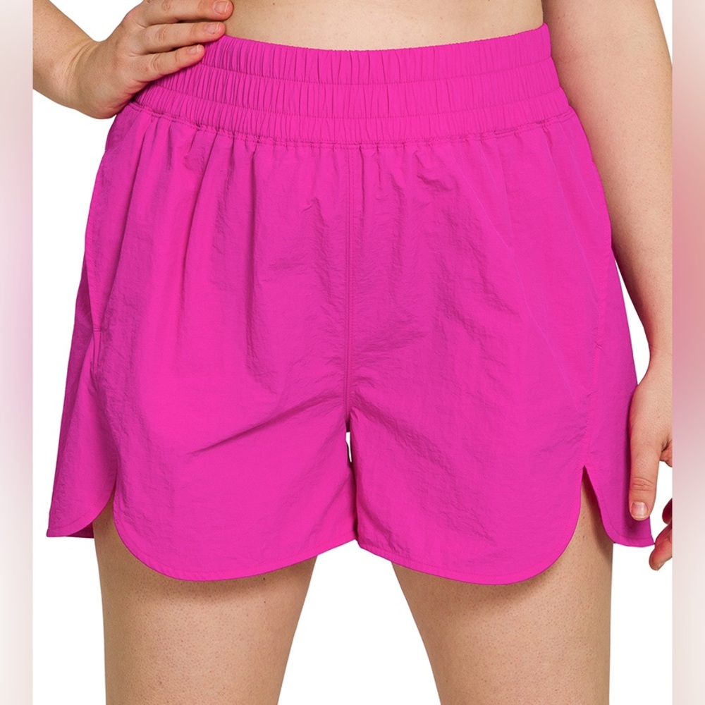 A80- Hot Pink Running Shorts